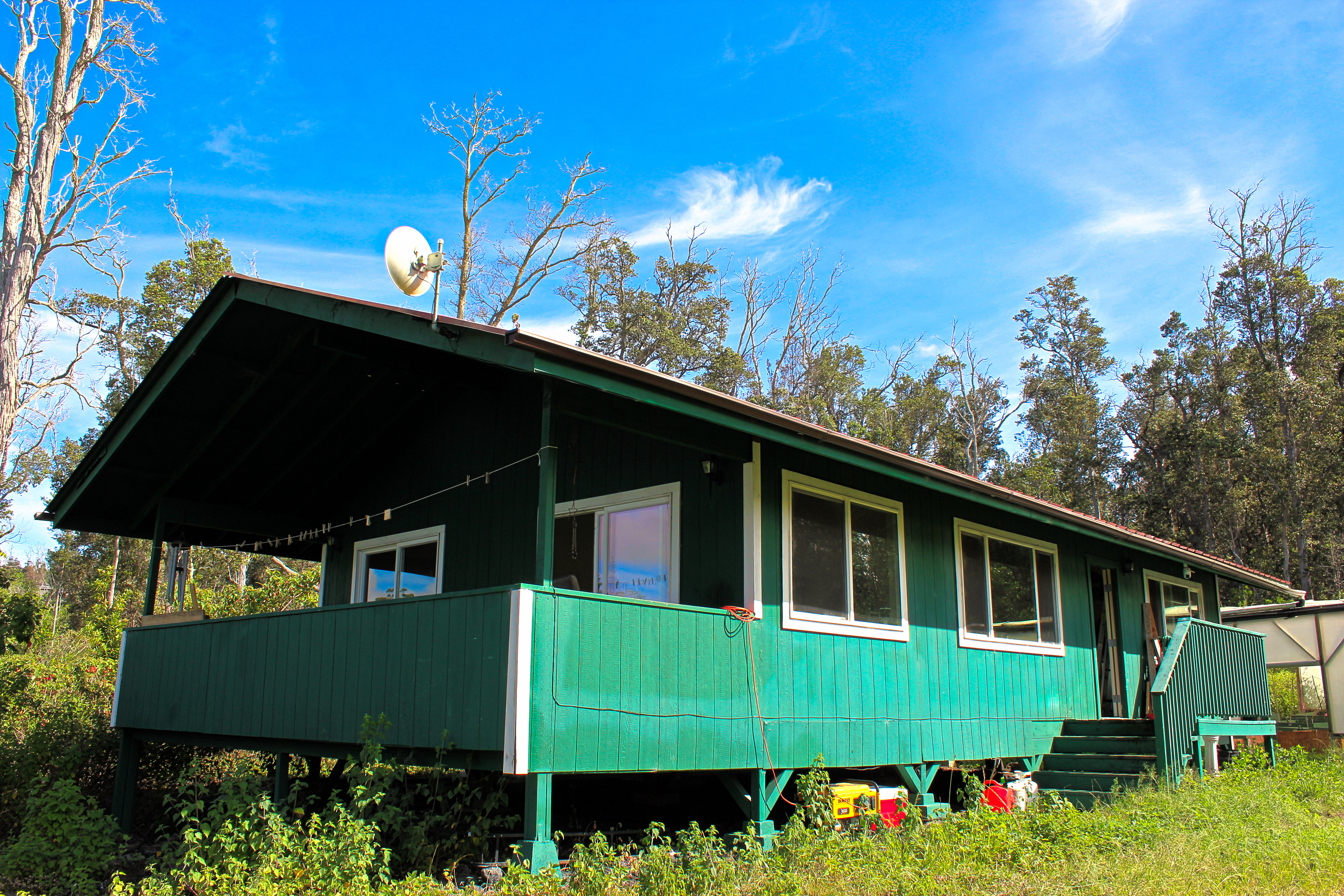 a front view of a house