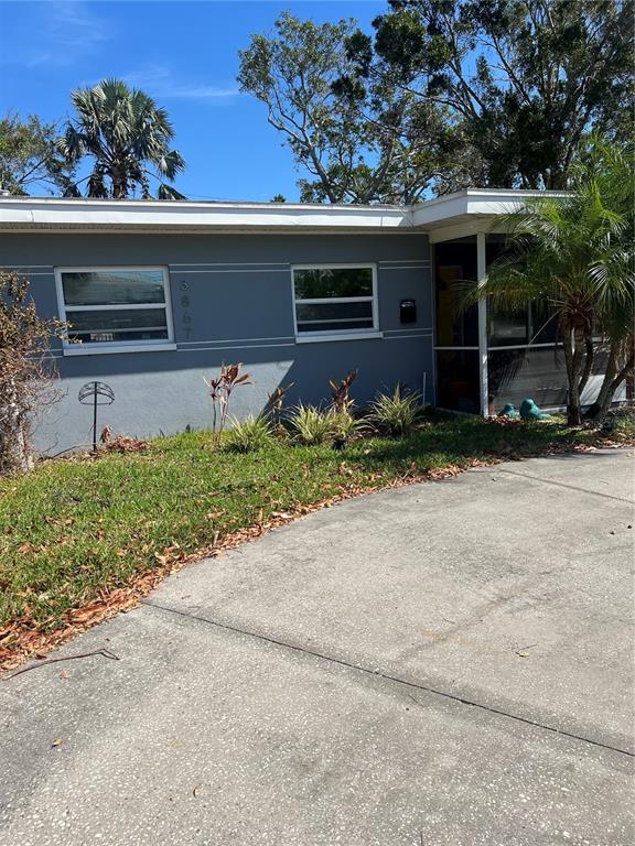 front view of house with a yard