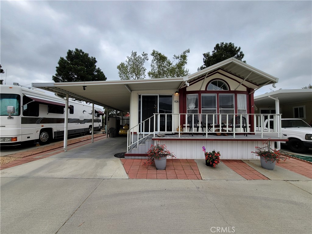 a view of a house with roof deck