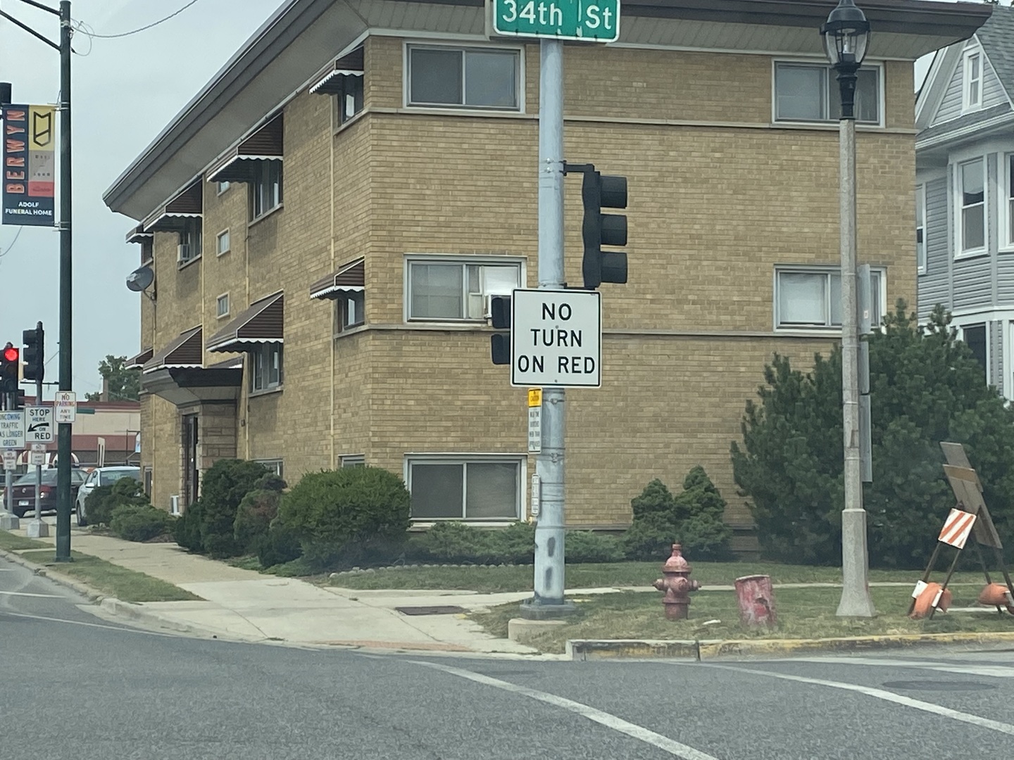 a view of a street sign