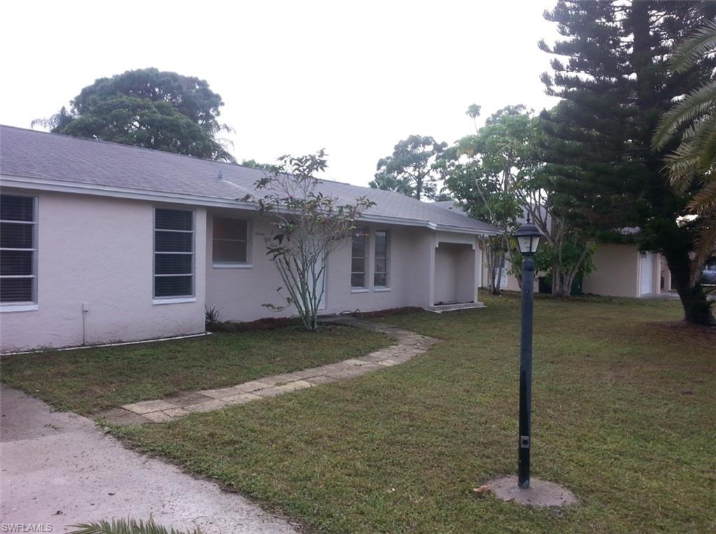 a backyard of a house