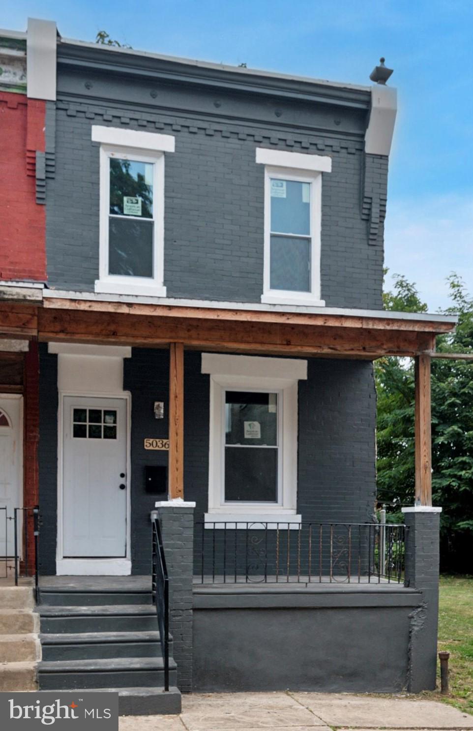 a front view of a house with entryway