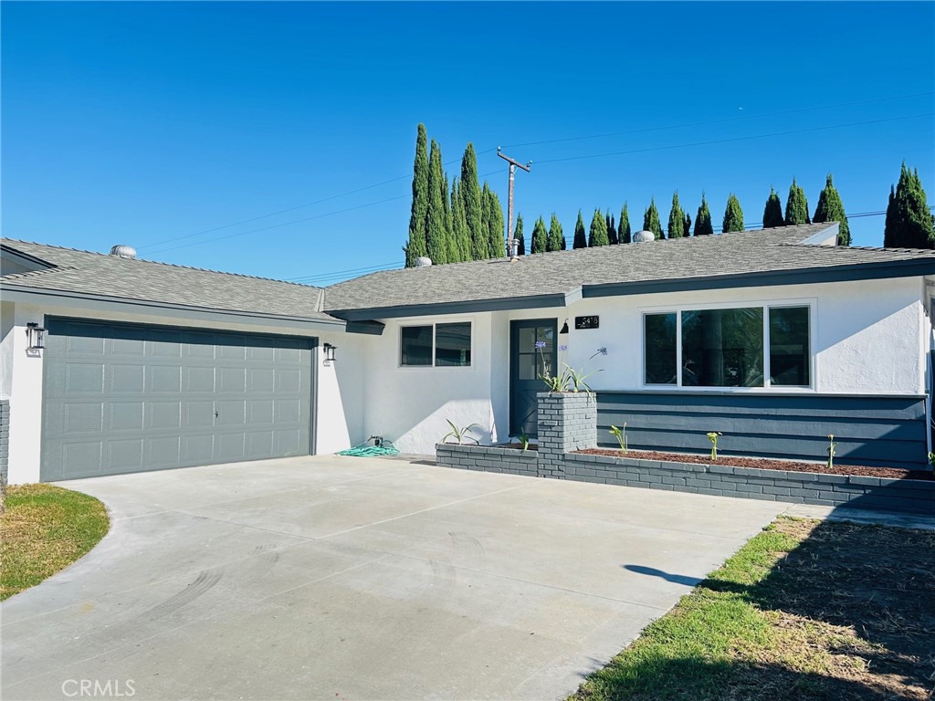 a view of a house with a patio