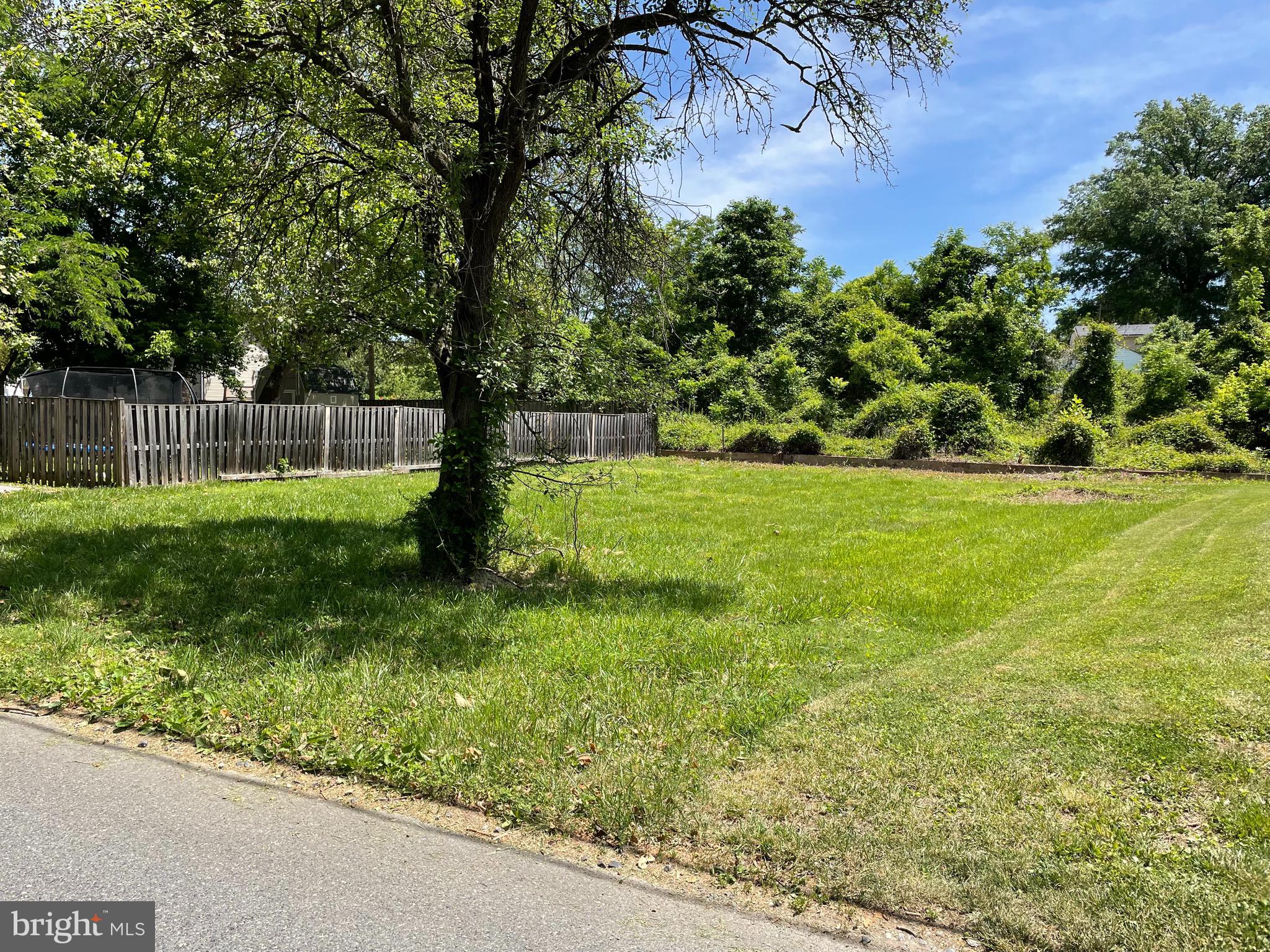 a view of backyard with green space