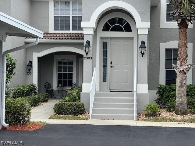 a front view of a house