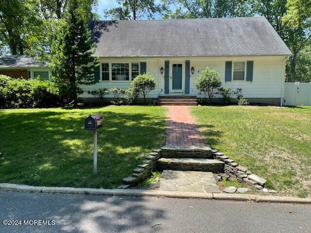 front view of house with a yard