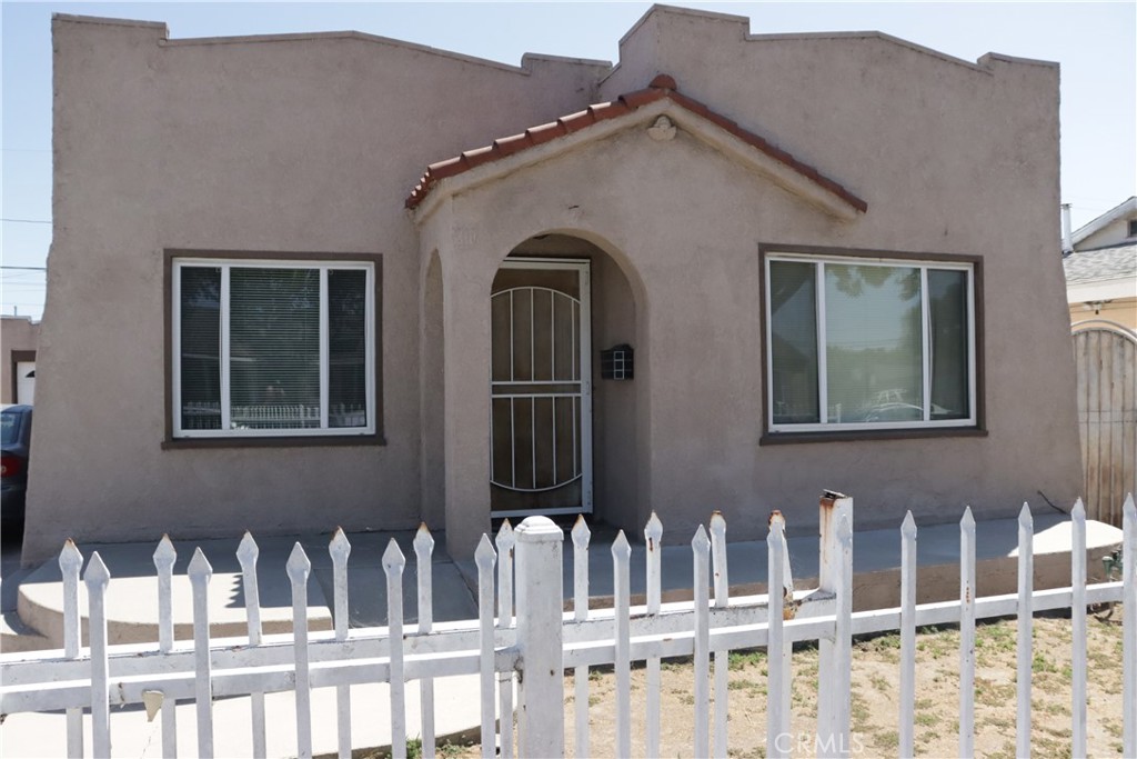 a front view of a house