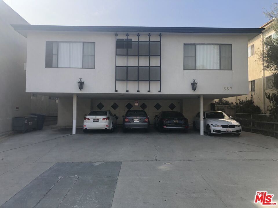 a car parked in garage