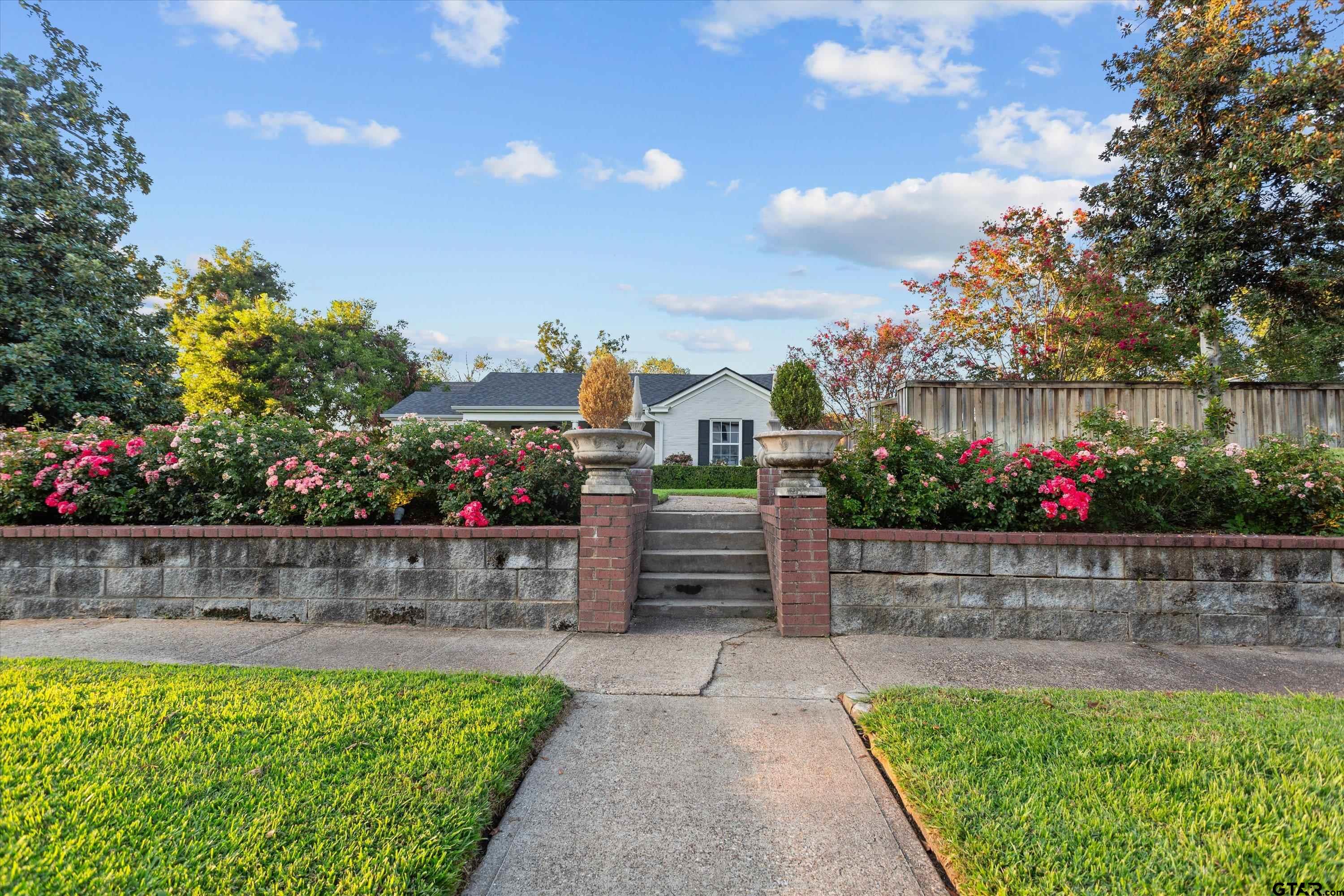 a view of outdoor space and garden