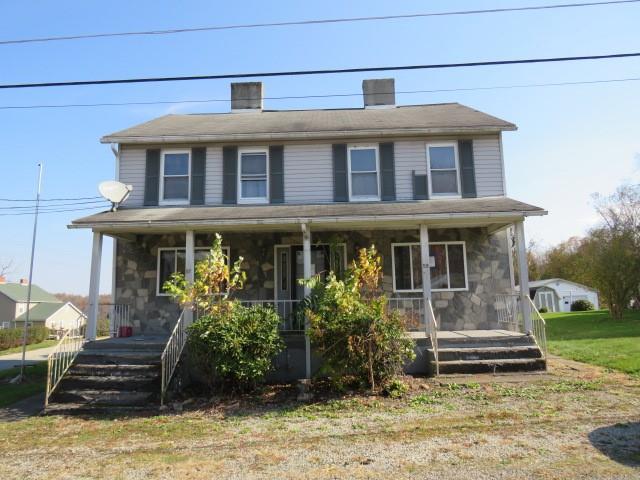 a front view of a house