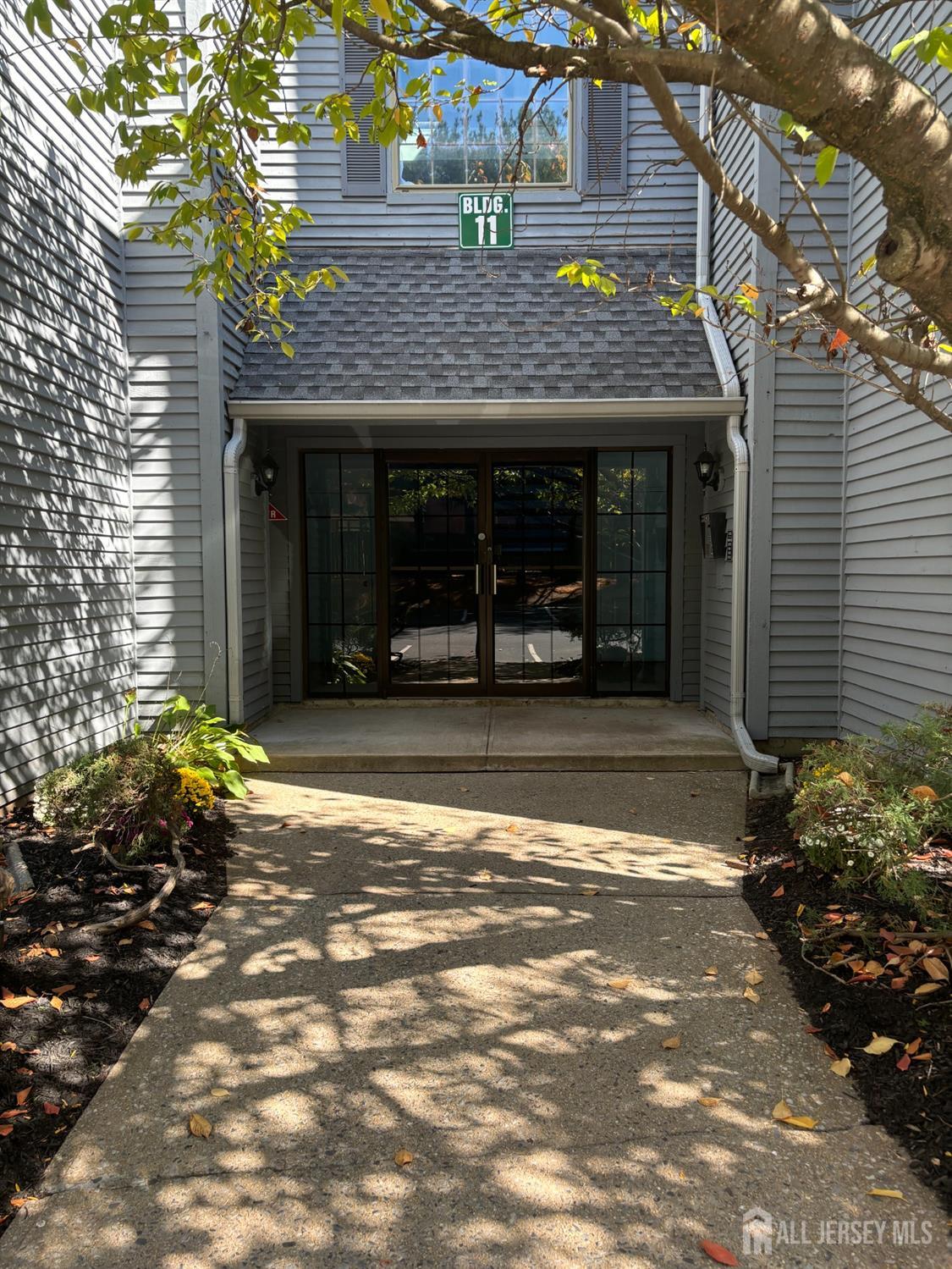 a view of a house with a garage