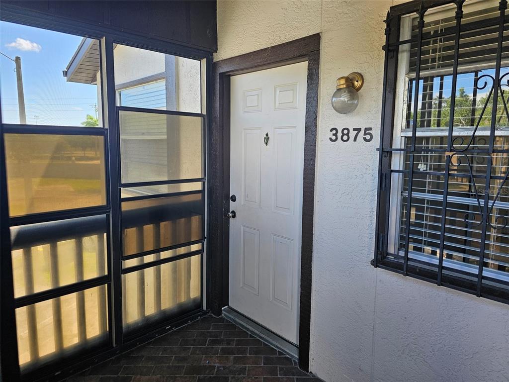 a view of front door