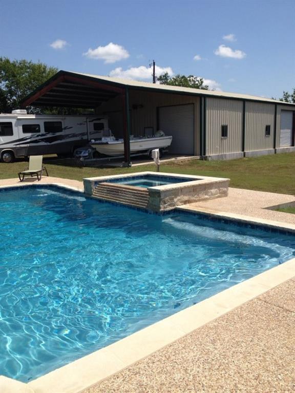 a view of swimming pool with outdoor space