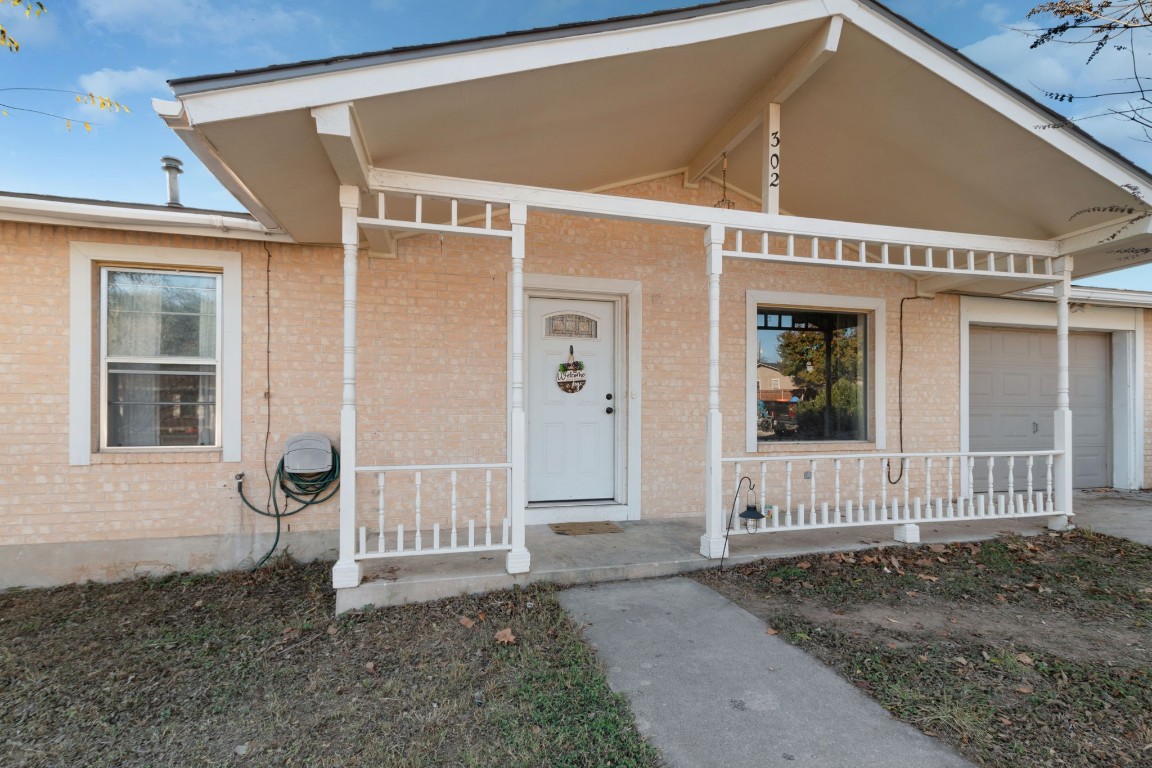 a front view of a house