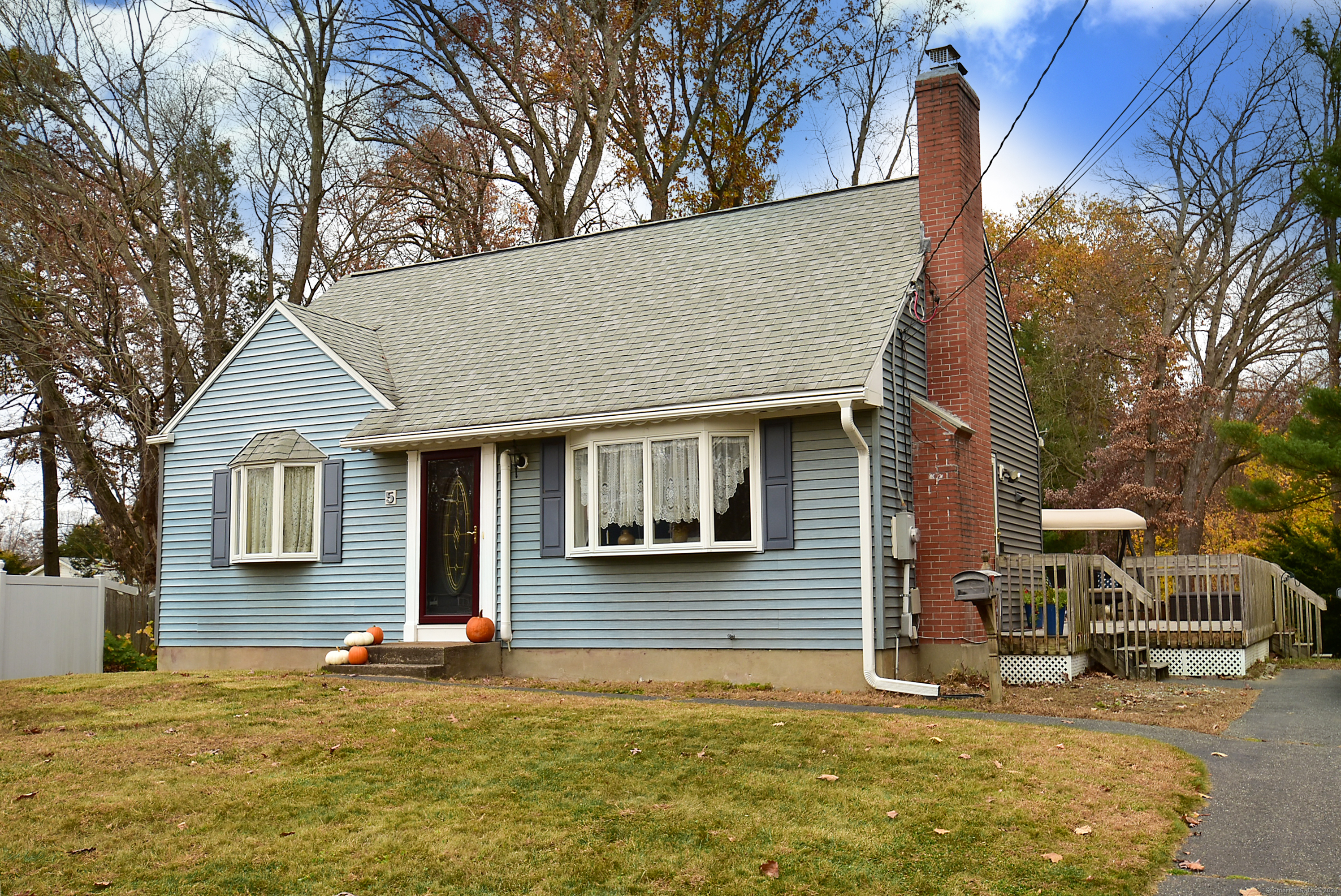 a view of a house with a patio