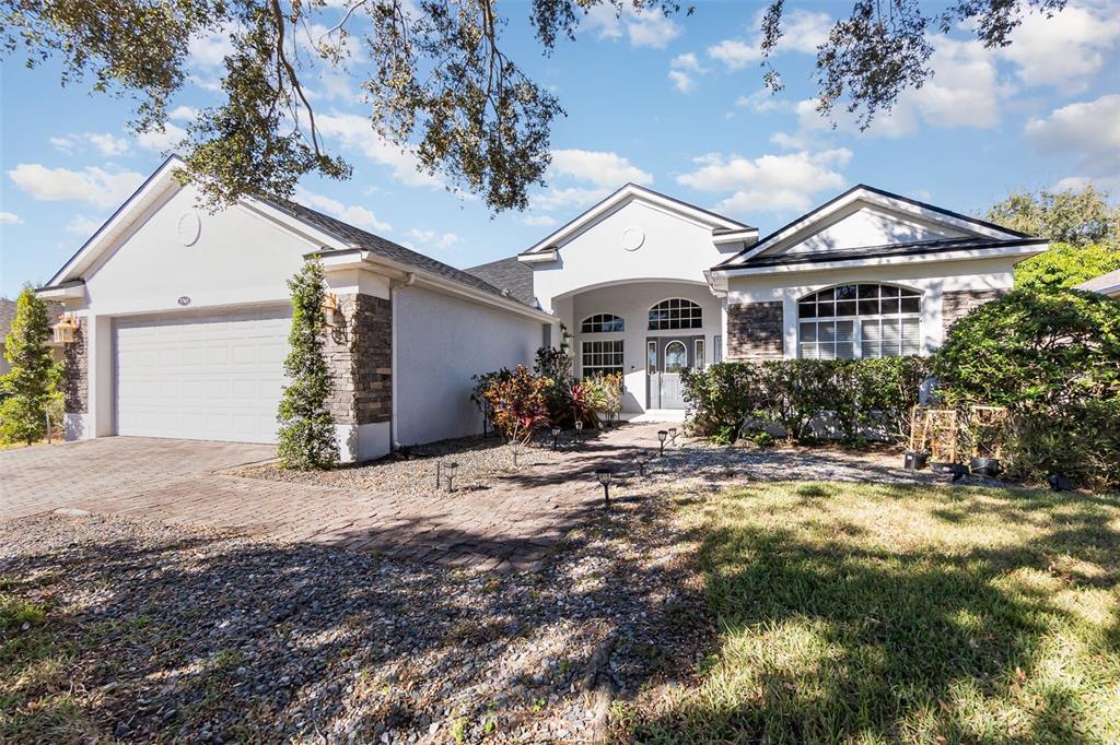 a view of a house with a patio