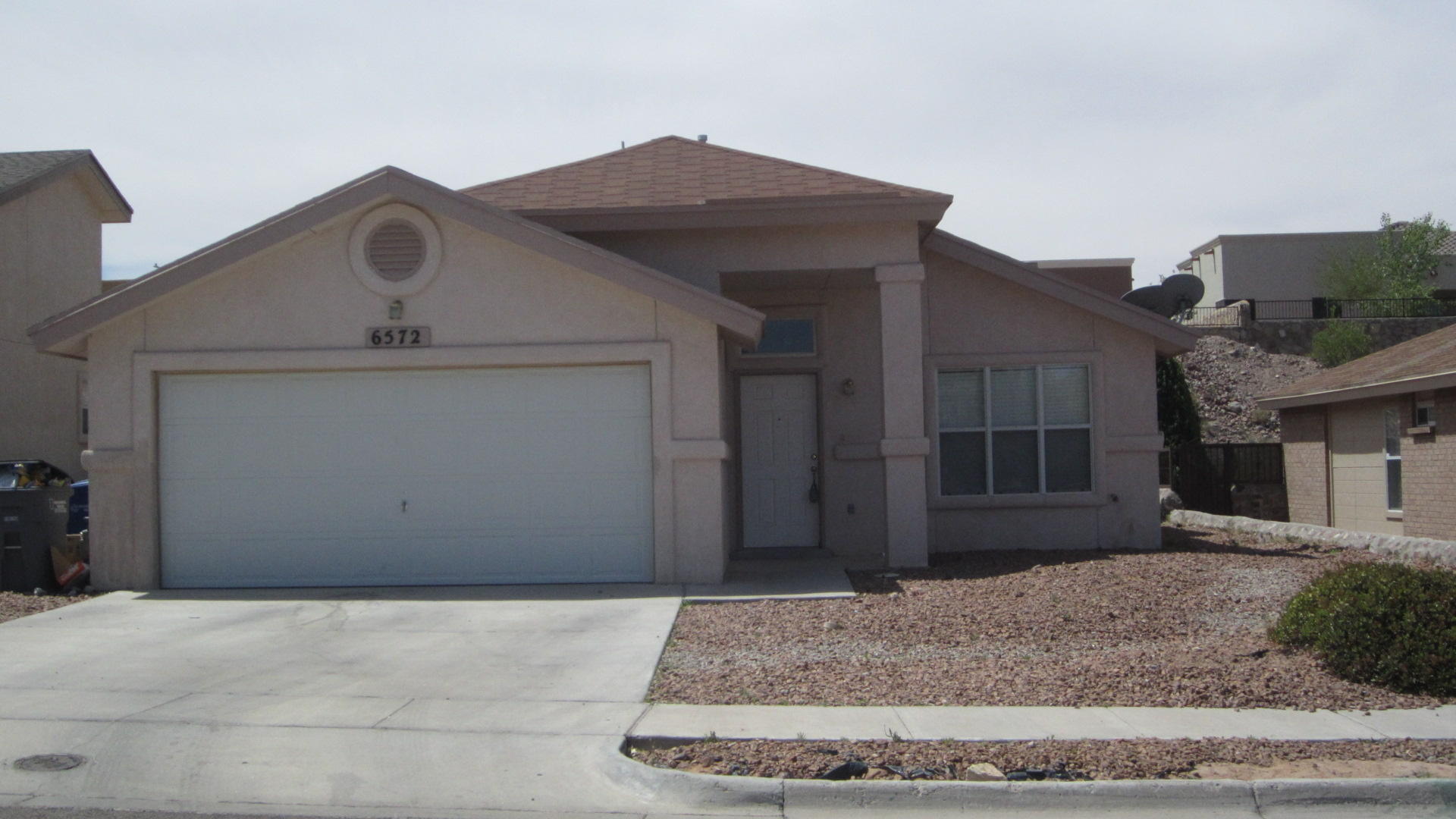 a front view of a house