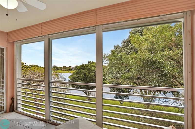 a view of a balcony