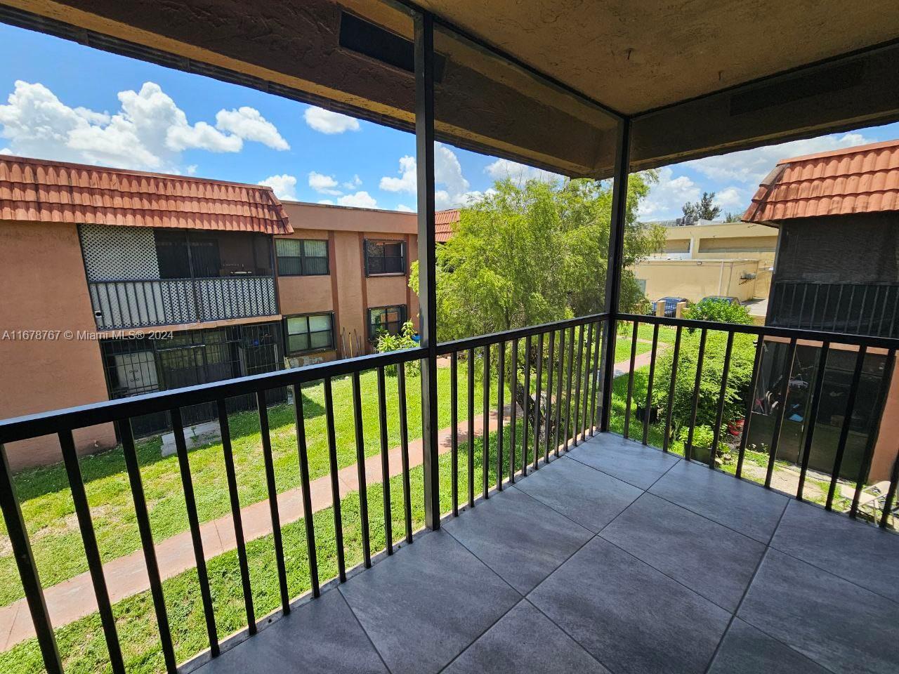 a view of a porch