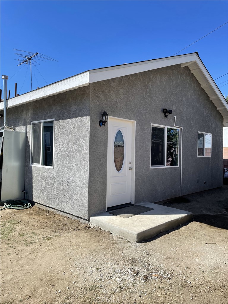 a front view of a house