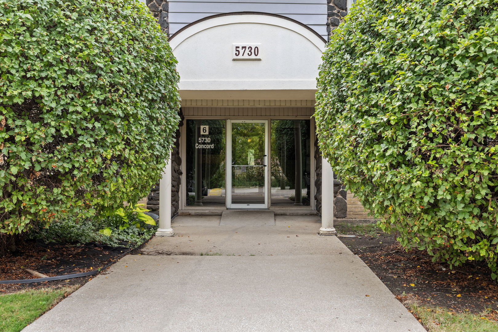 a view of a door of the house