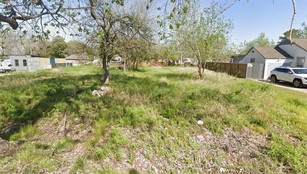 a view of backyard with outdoor and green space