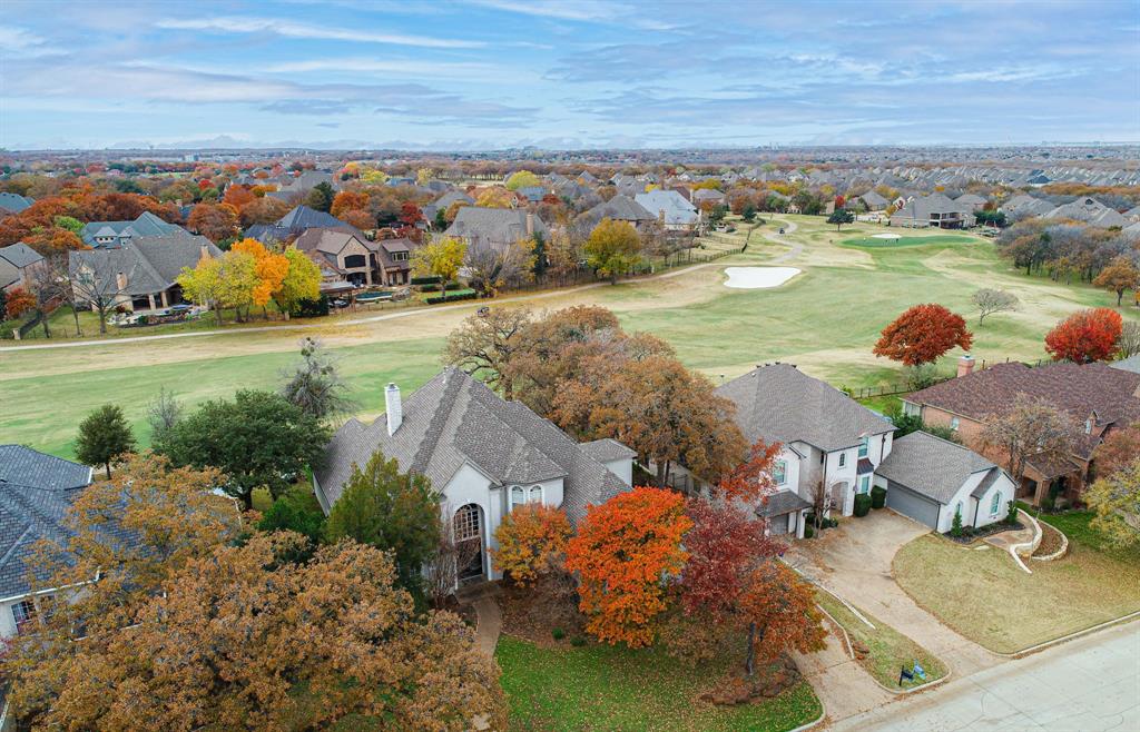 an aerial view of residential house with outdoor space