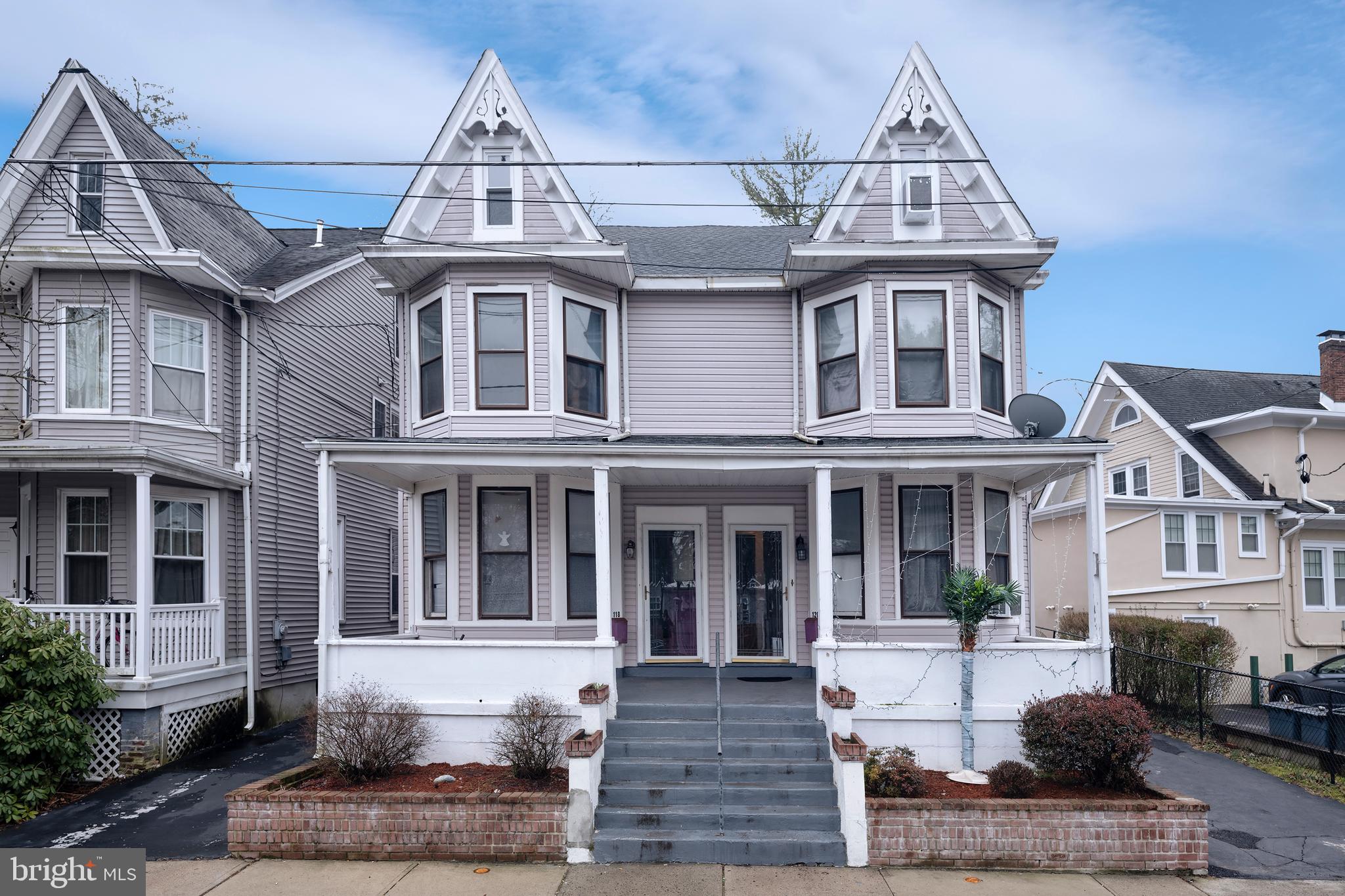 front view of a house with a front door