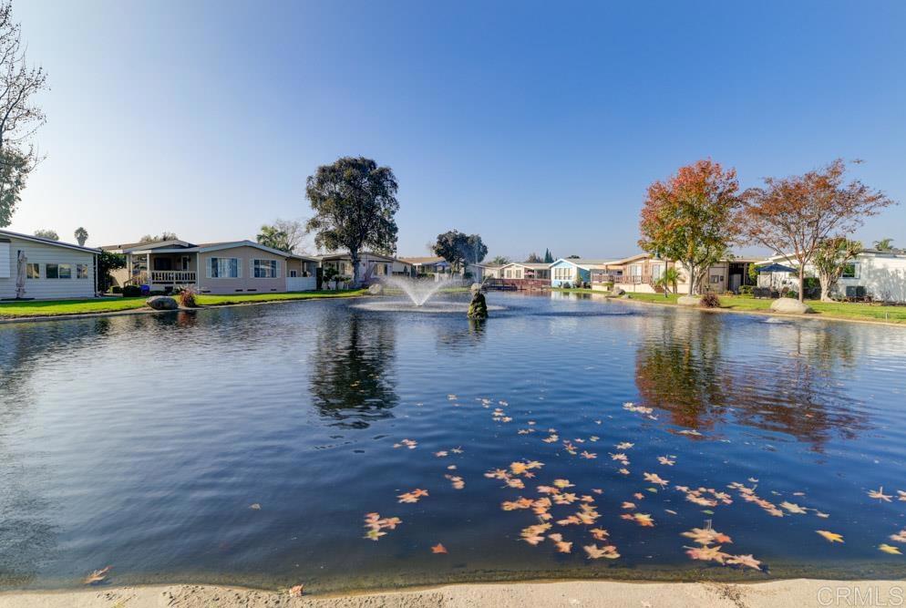 a view of a lake with boats