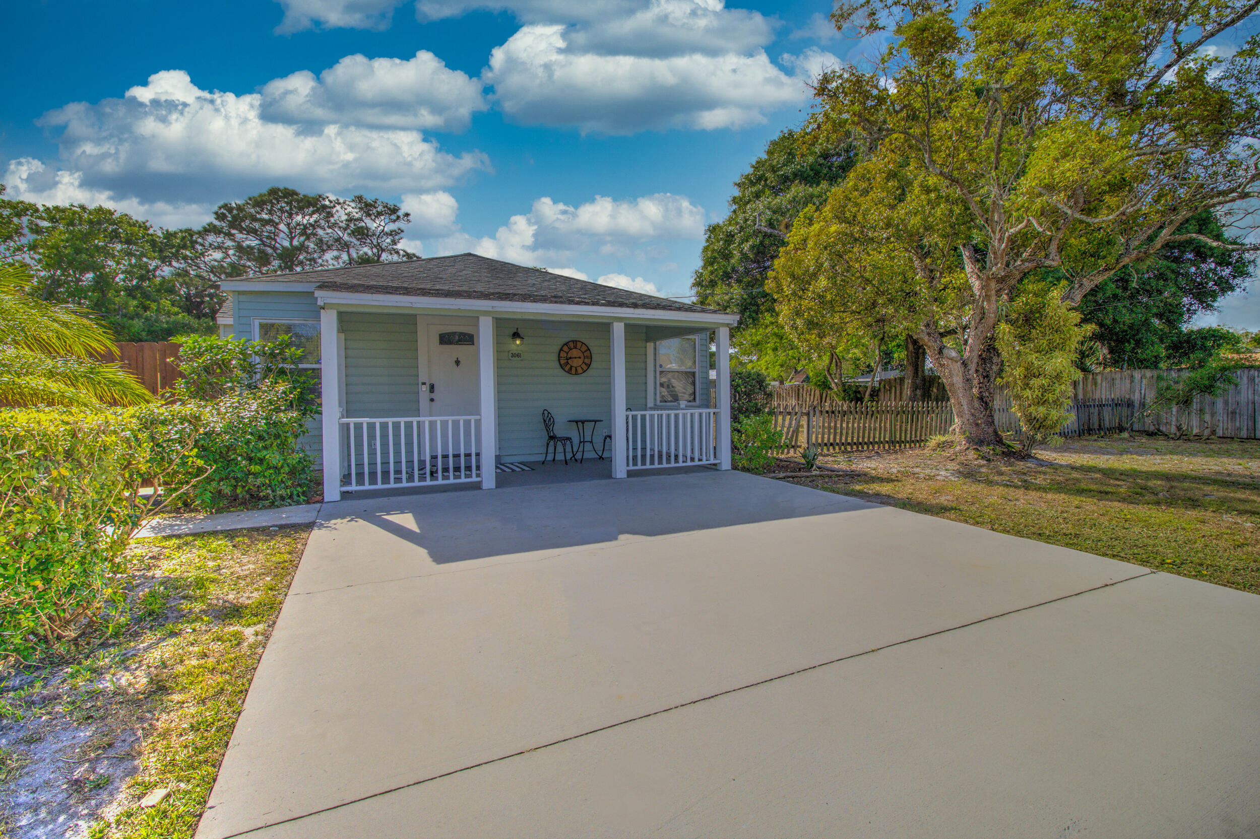 front view of a house with a porch