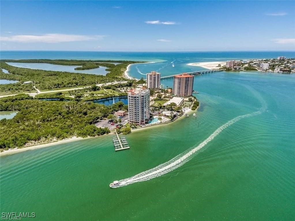 a view of a city with ocean view