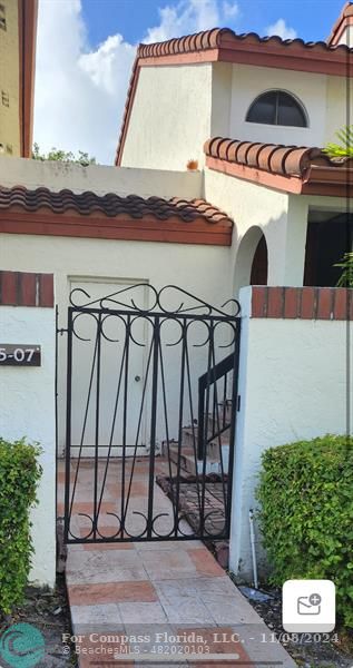 a front view of a house with entryway