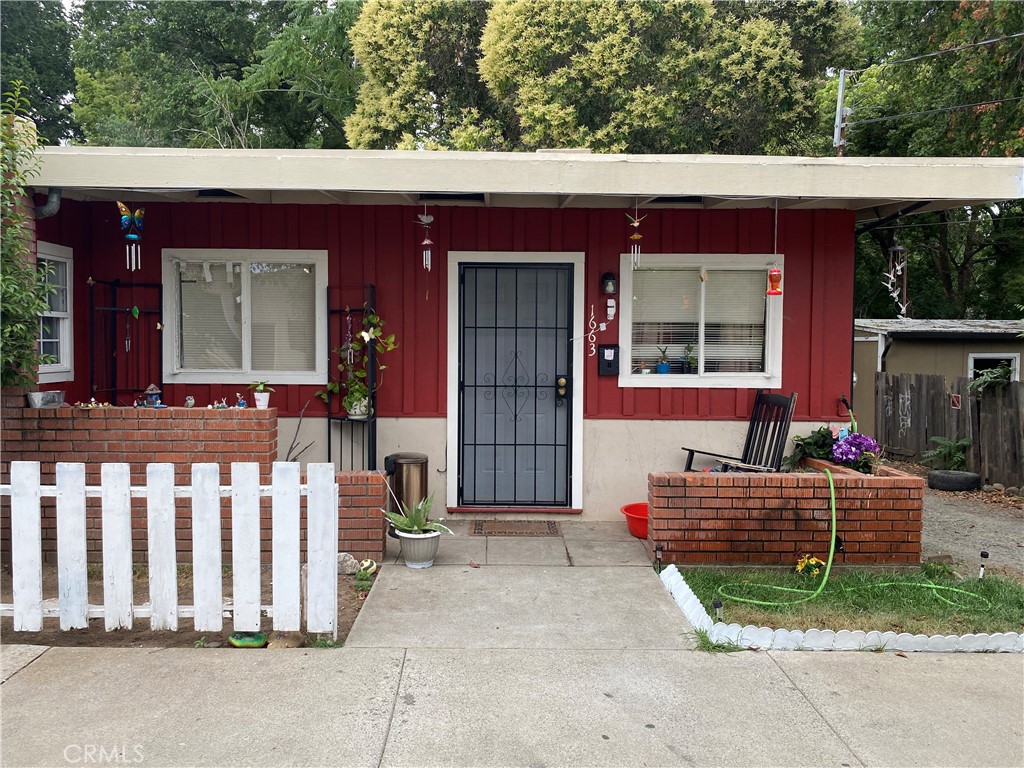 a front view of a house with a garage