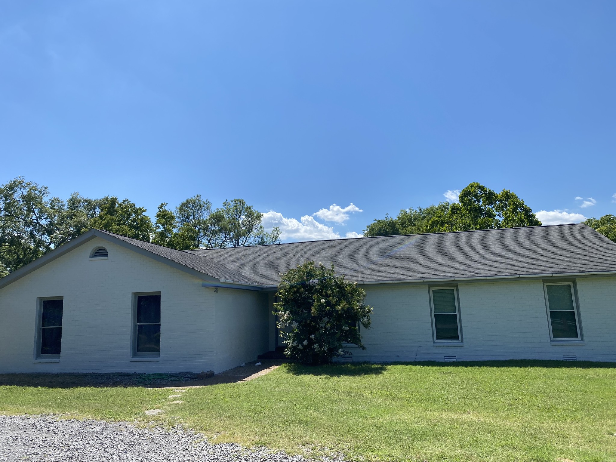 a front view of house with yard