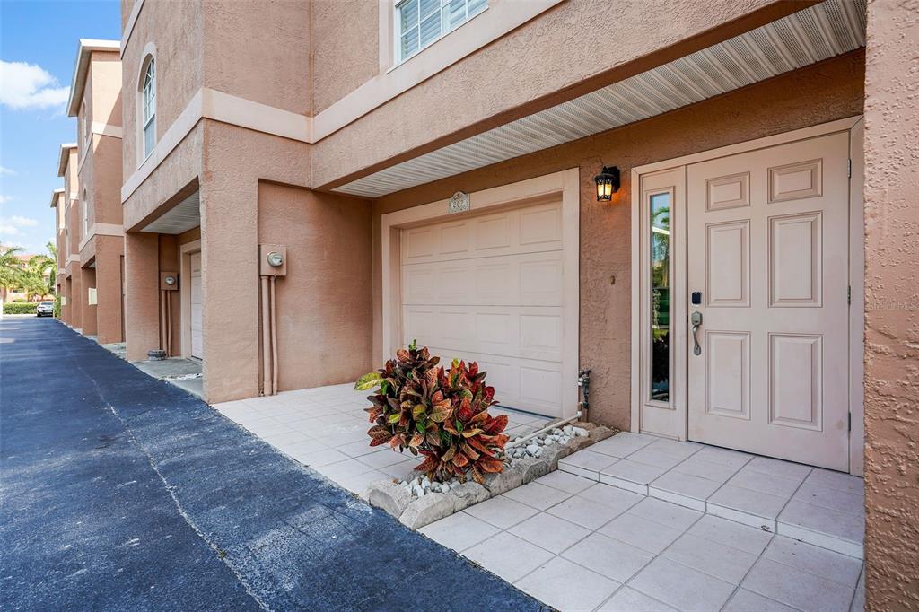 a view of a entryway door of the house