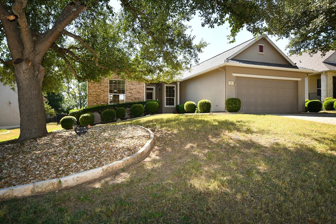 a house view with a outdoor space