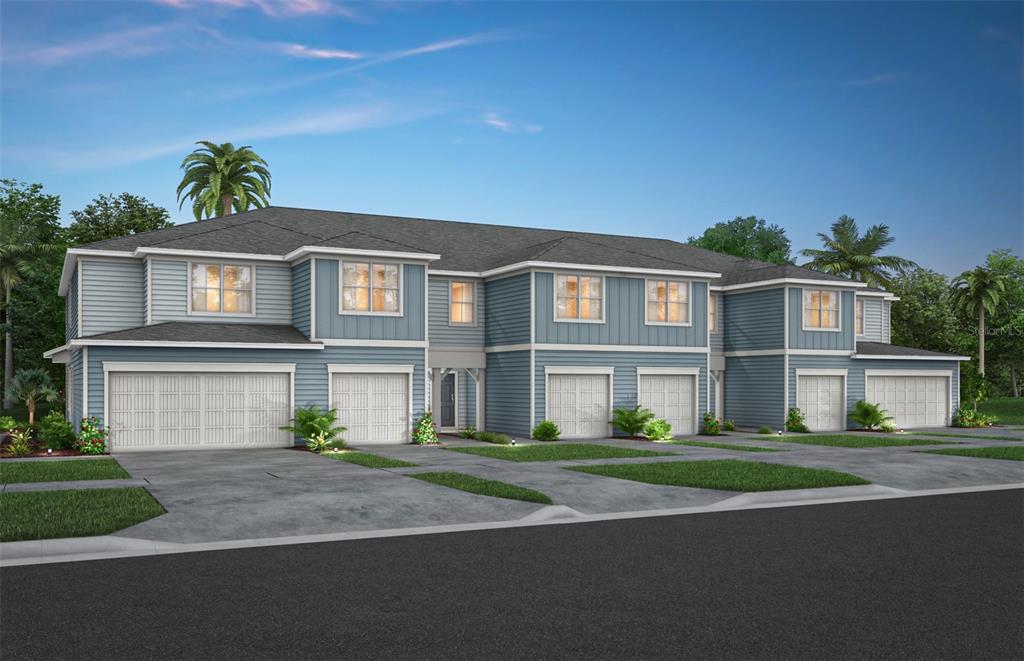 Exterior Design. Artistic rendering for this new construction home. Pictures are for illustrative purposes only. Elevations, colors and options may vary.