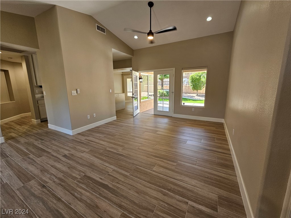 FRENCH DOORS TO COVERED REAR PATIO