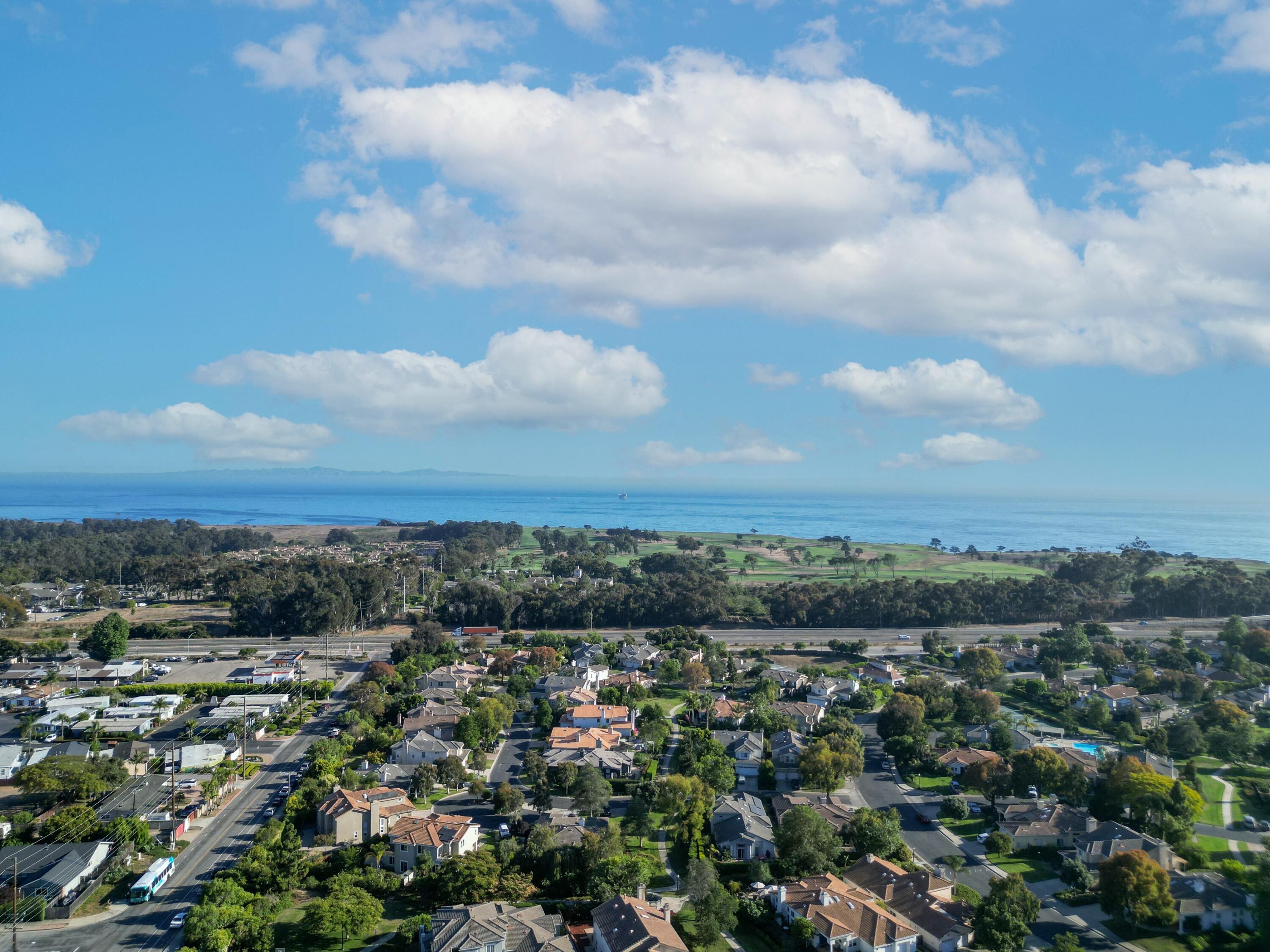 an aerial view of multiple house