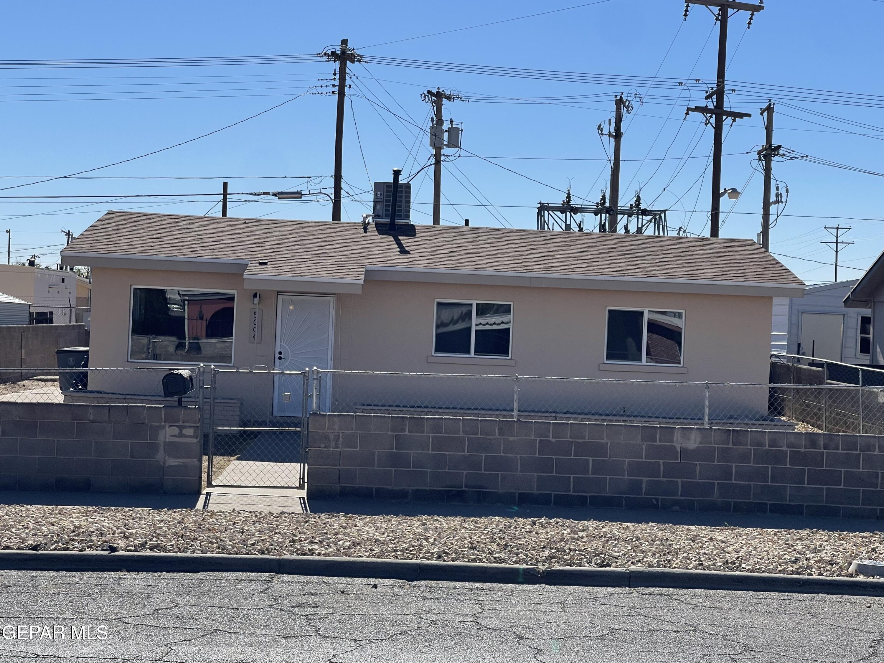 a front view of a house