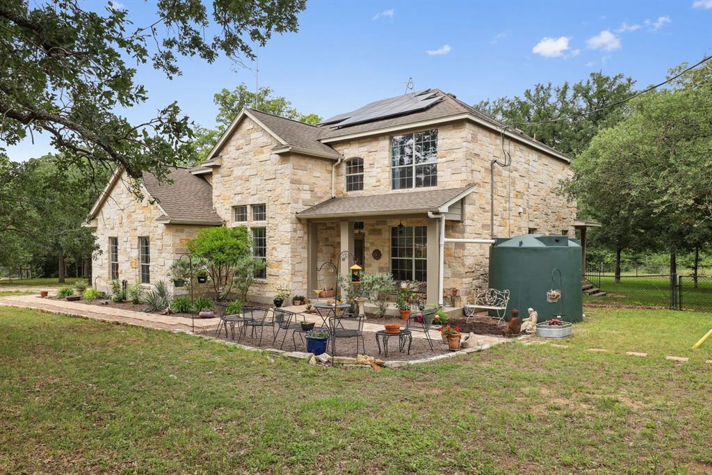 a view of a house with patio