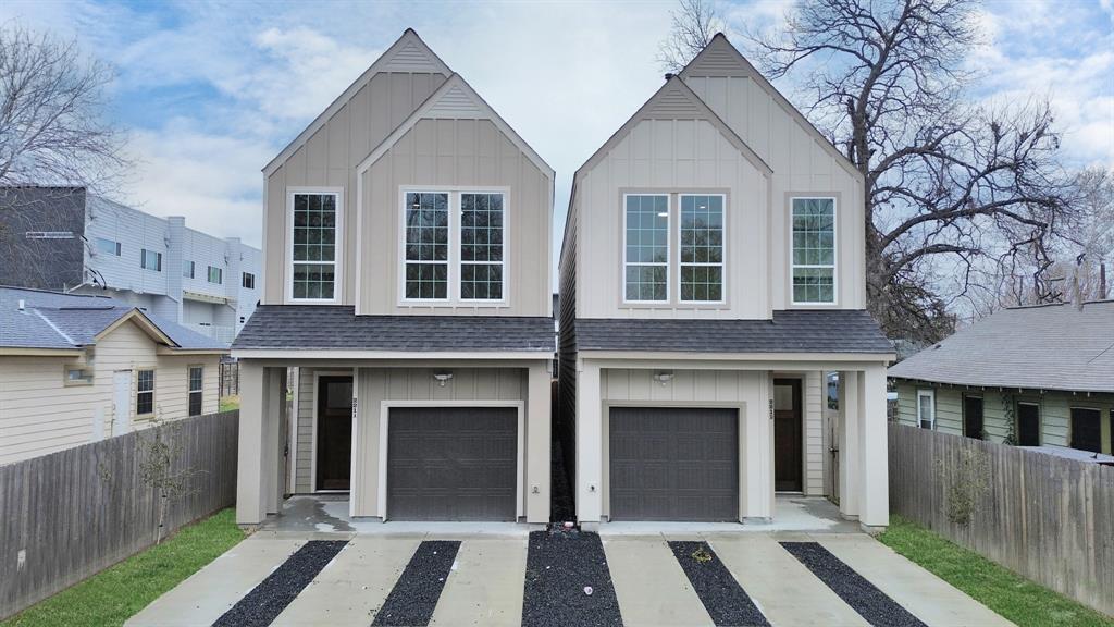 front view of a house with a door