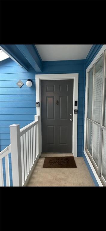 a view of backyard with porch