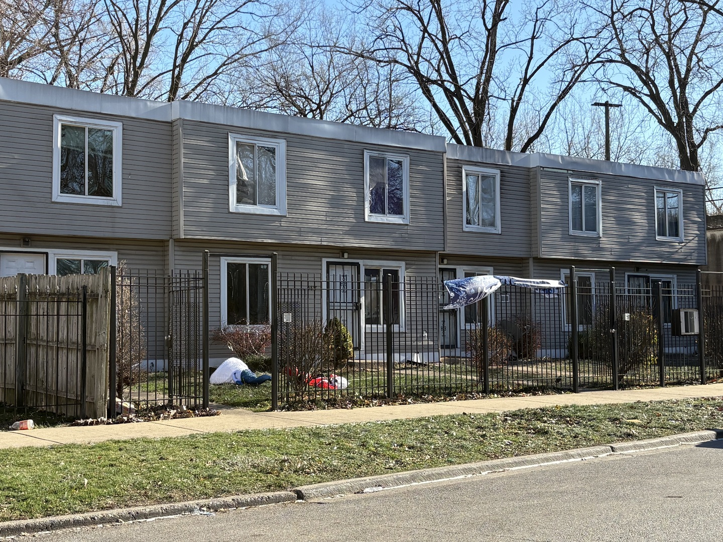 a front view of a house