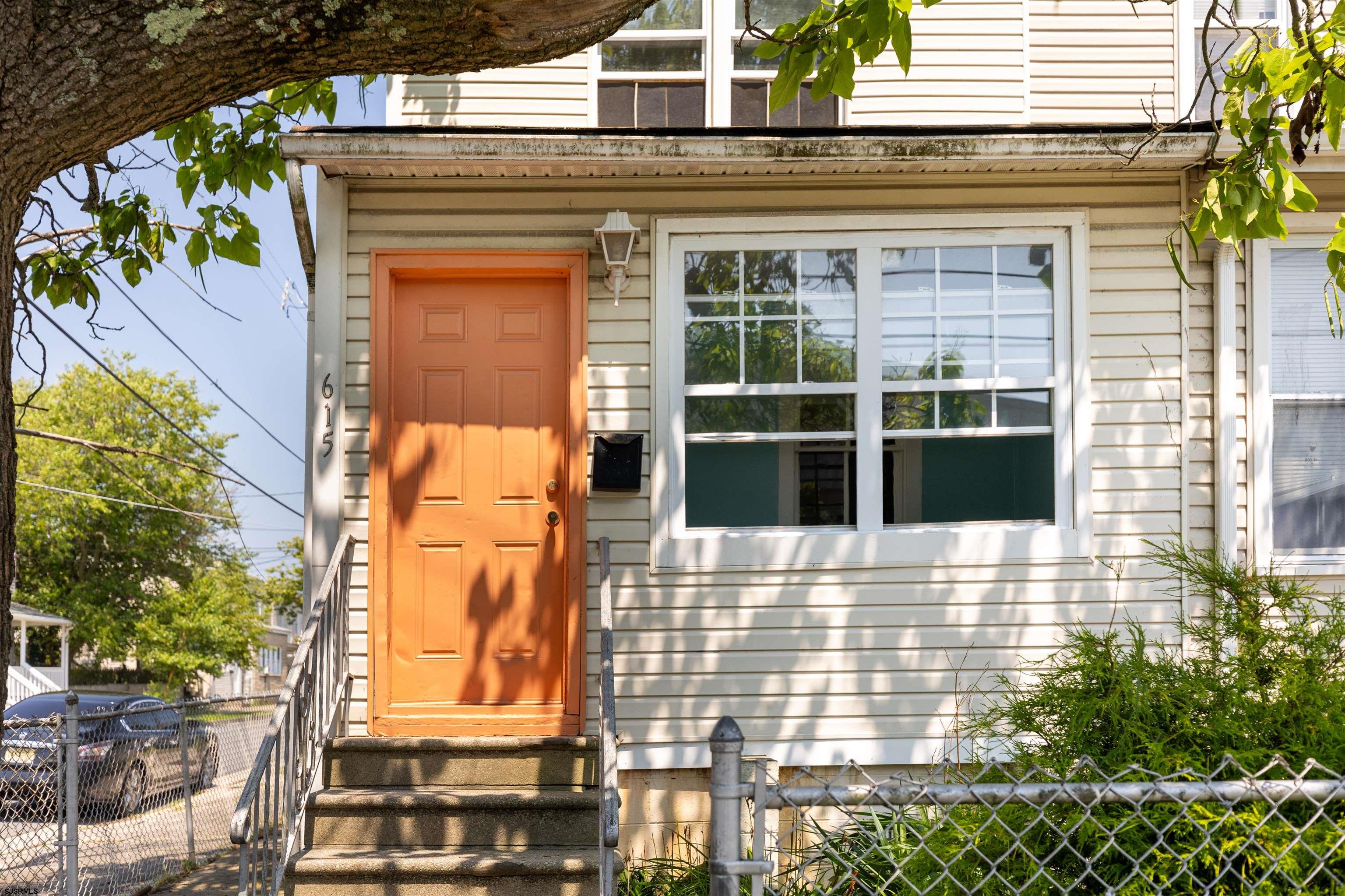 a view of a building with a window