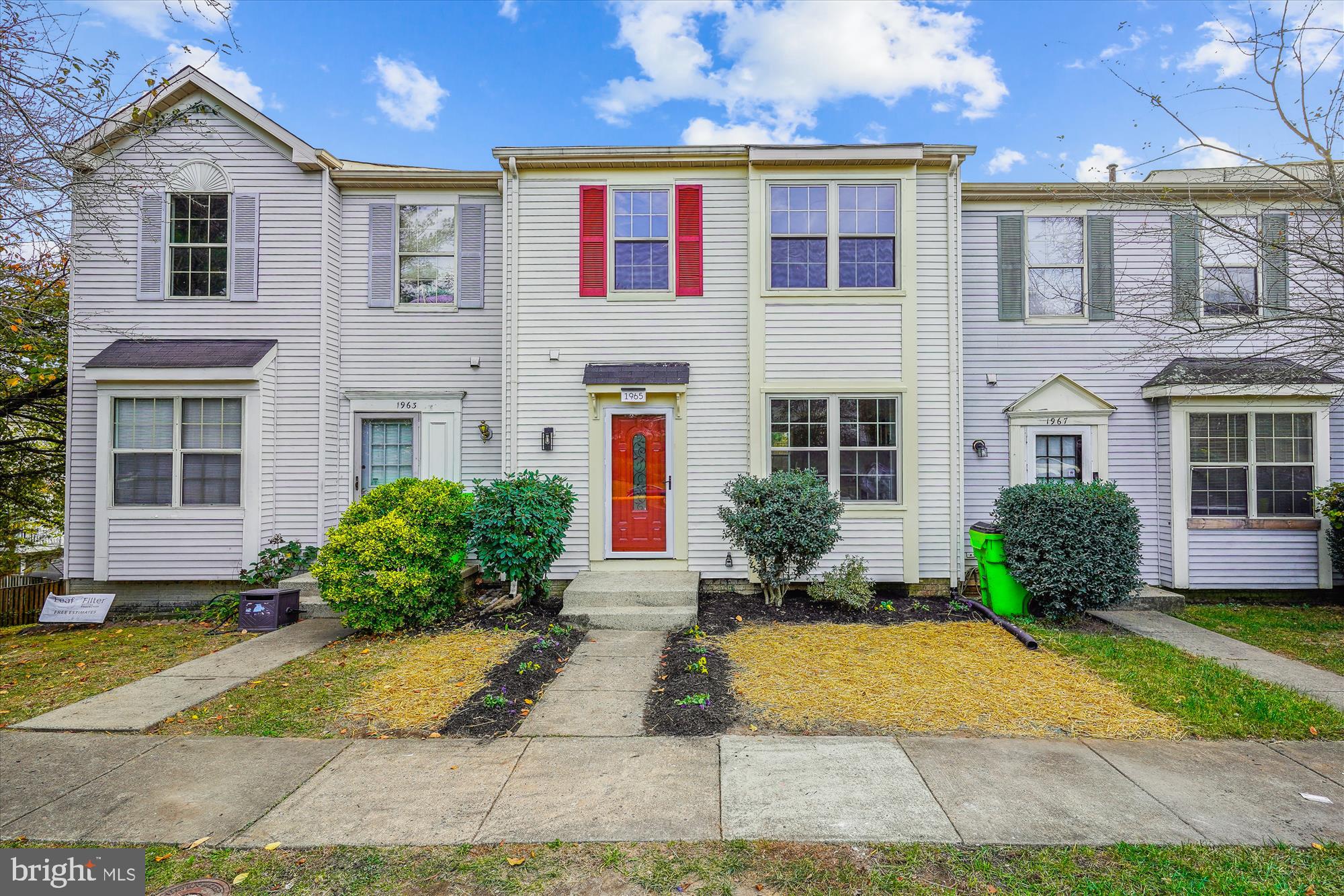 a front view of a house having yard