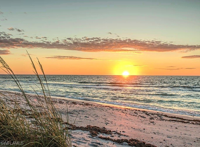 a view of an ocean and beach