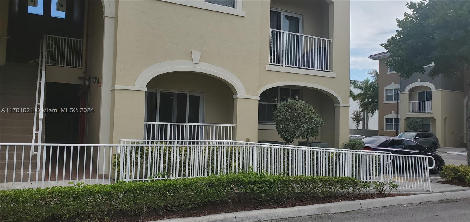 a front view of a house with balcony