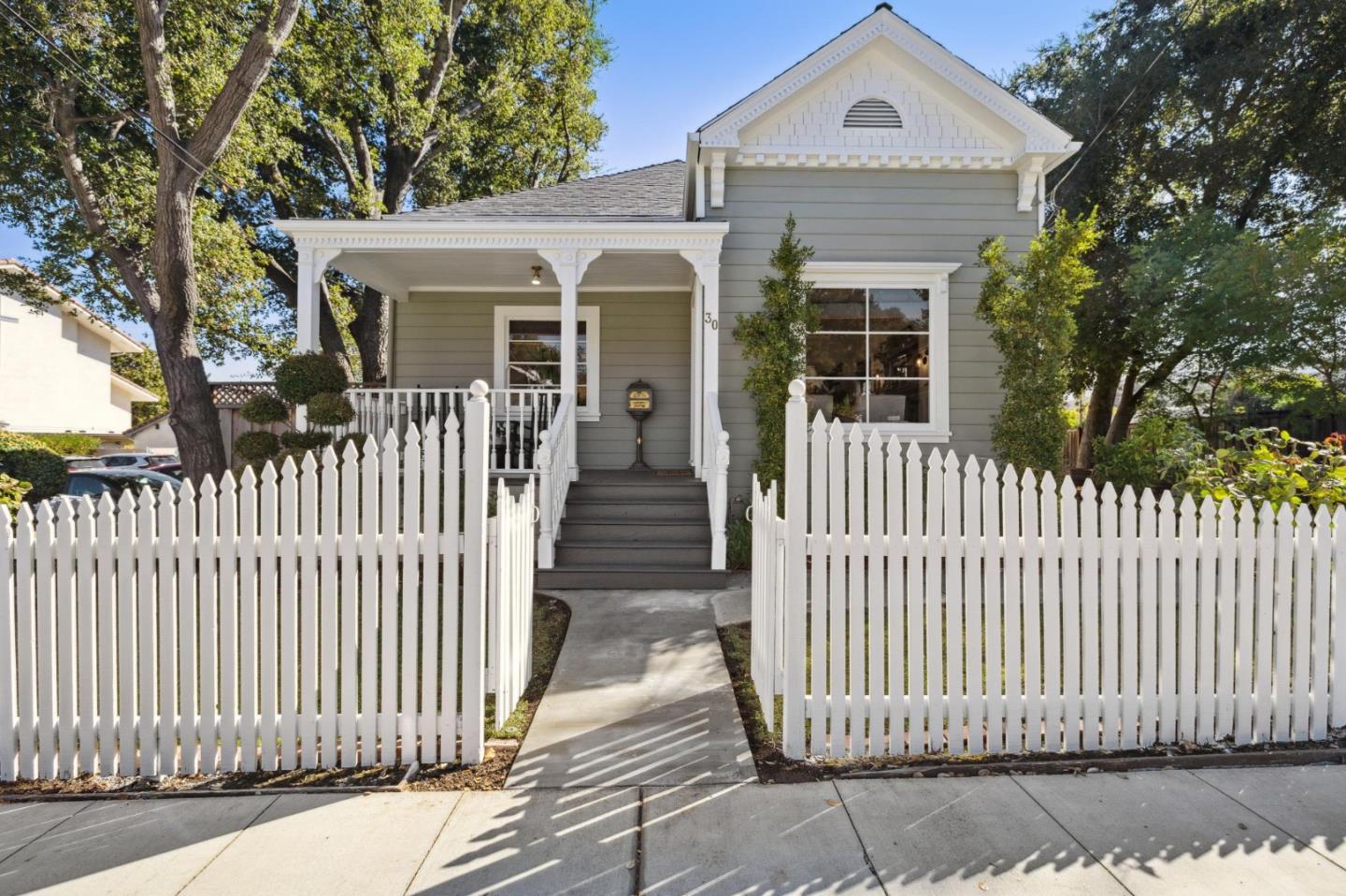 a front view of a house with a porch