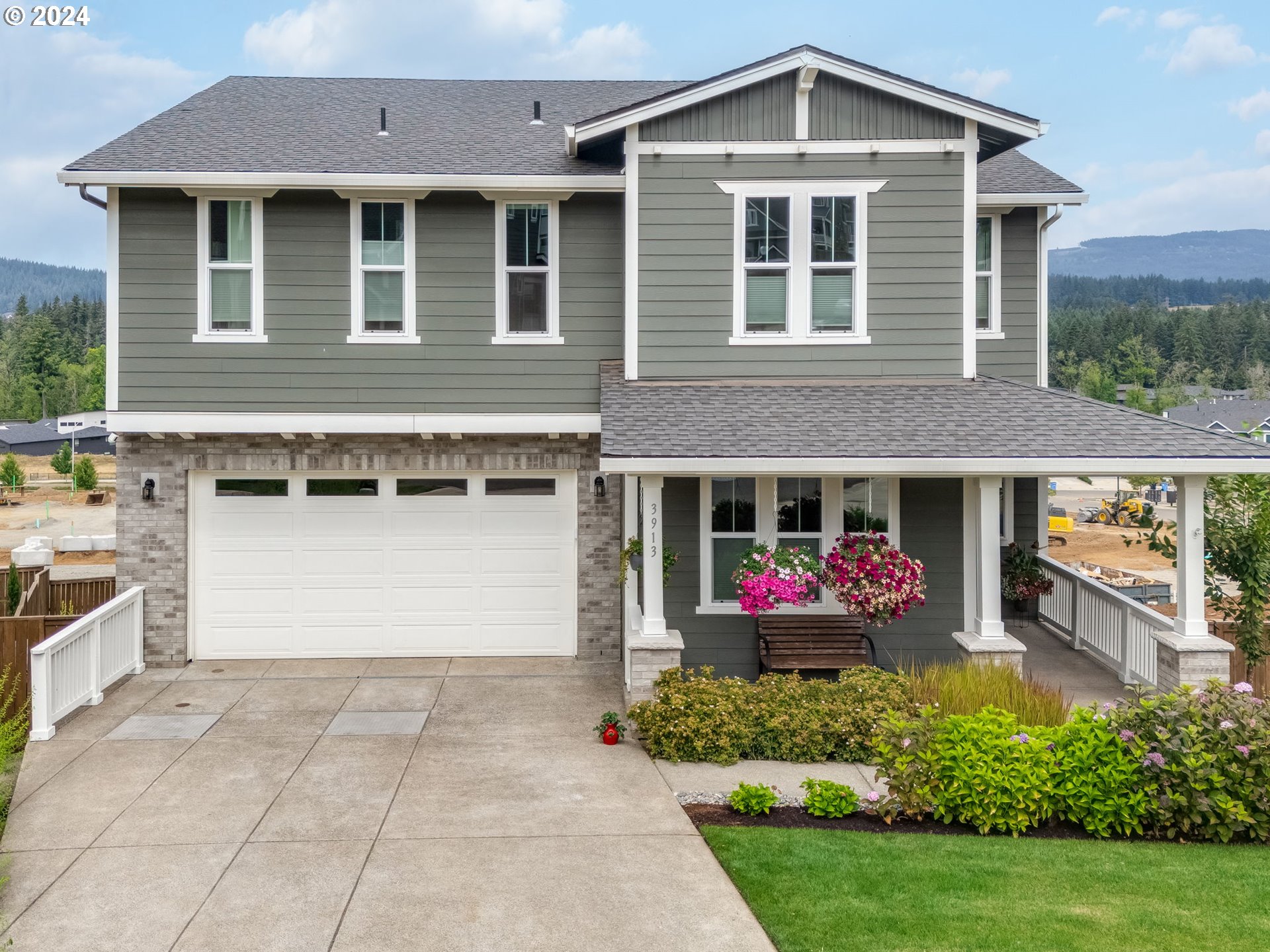 a front view of house with yard